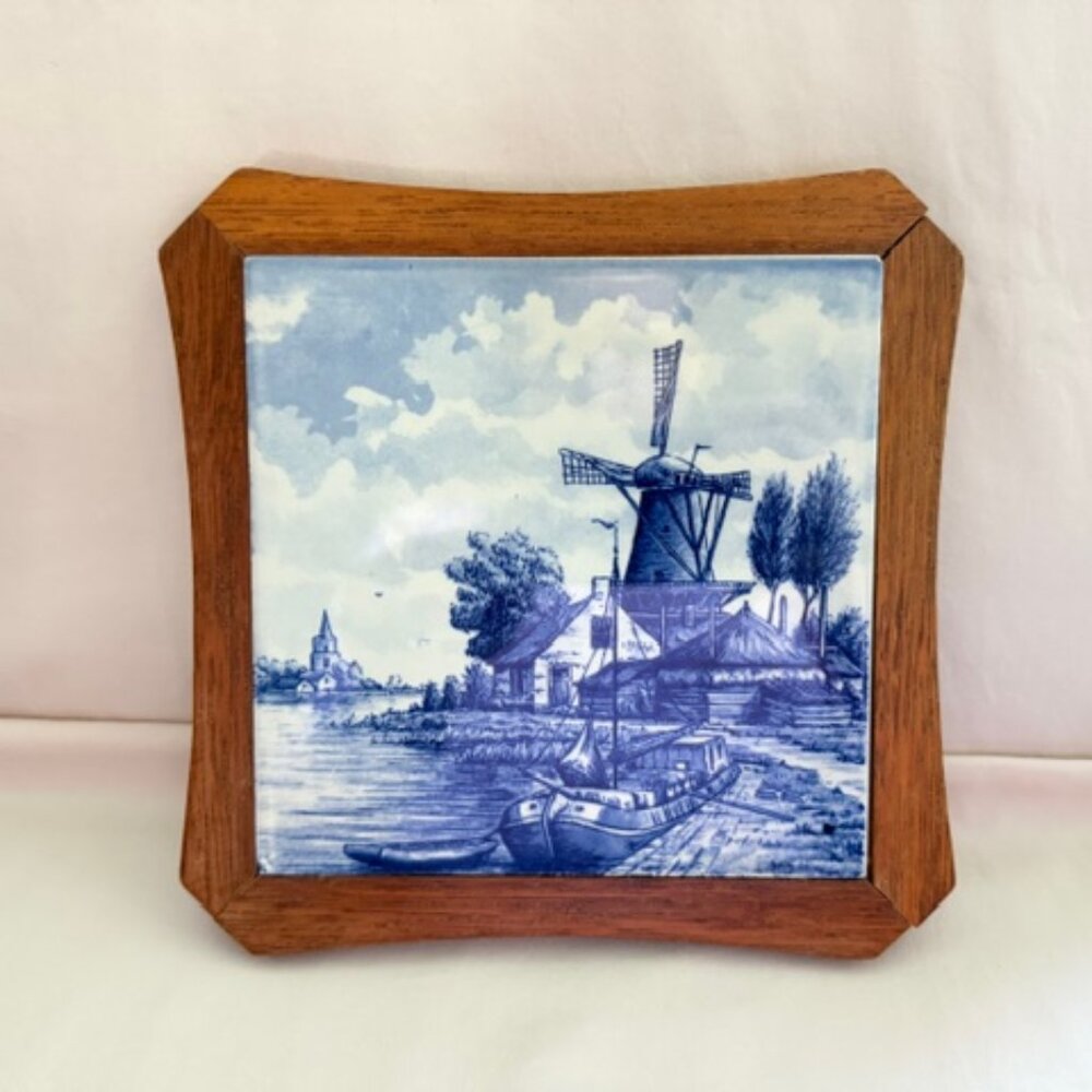 Vintage Delft Tile Trivet